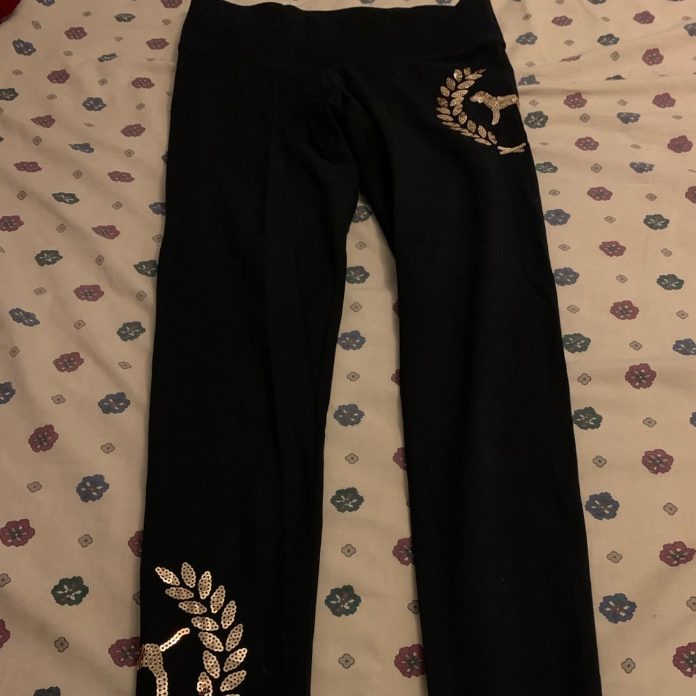 VS Pink Bling Yoga Pants size Small